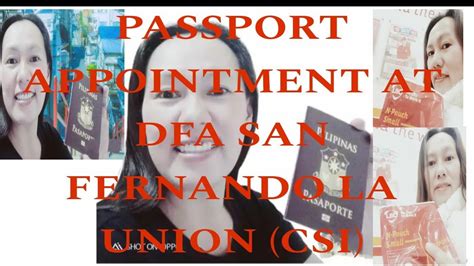dfa san fernando la union appointment